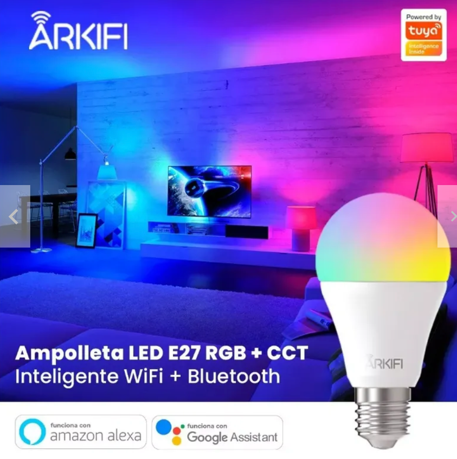 Ampolleta Inteligente RGB + CCT AK-A60 Arkifi