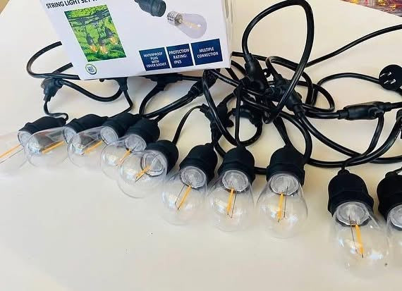 Guirnalda Solar 10 mts, 10 ampolletas Led